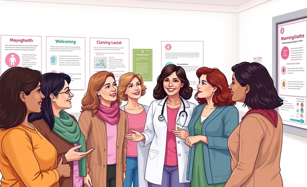 Mulher realizando mamografia no SUS para prevenção do câncer de mama.