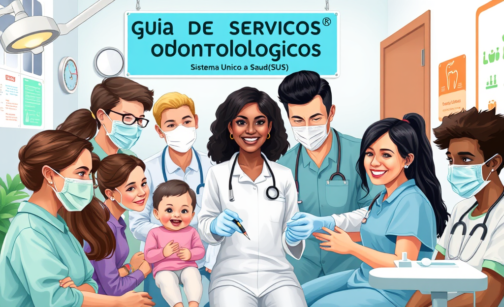 Imagem mostrando um dentista realizando atendimento gratuito em serviços odontológicos.