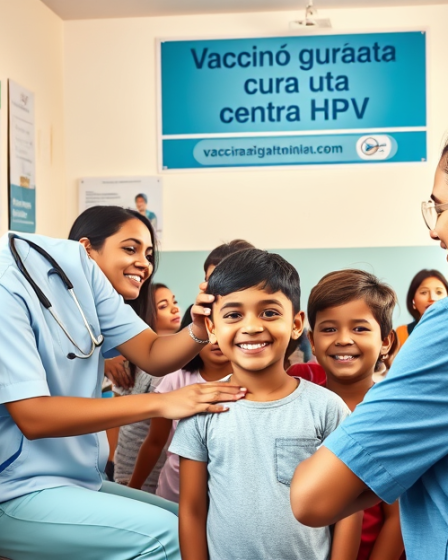 Ilustração sobre a Vacinação Gratuita contra HPV, destacando sua importância na saúde pública.
