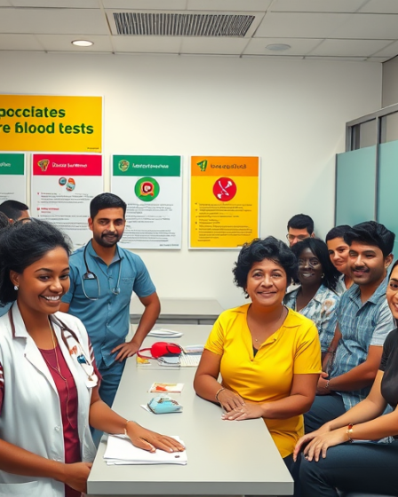Imagem ilustrativa sobre exames de sangue gratuitos e acesso à saúde no Brasil
