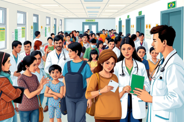 Imagem ilustrativa sobre a internação hospitalar gratuita no Brasil, destacando o acesso aos serviços de saúde pública.