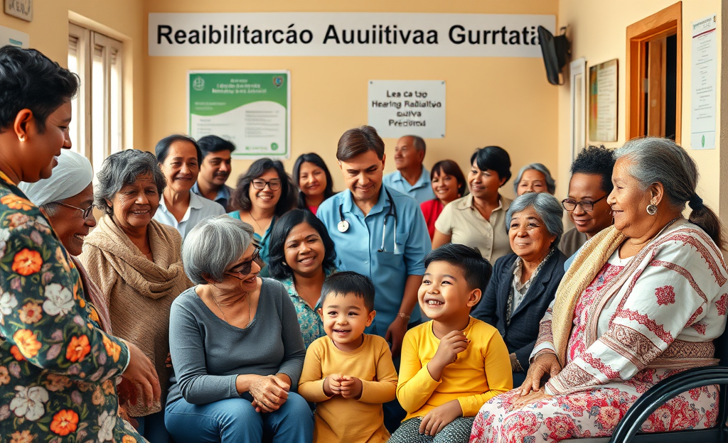 Imagem ilustrativa sobre a Reabilitação Auditiva Gratuita, representando inclusão e serviços oferecidos.