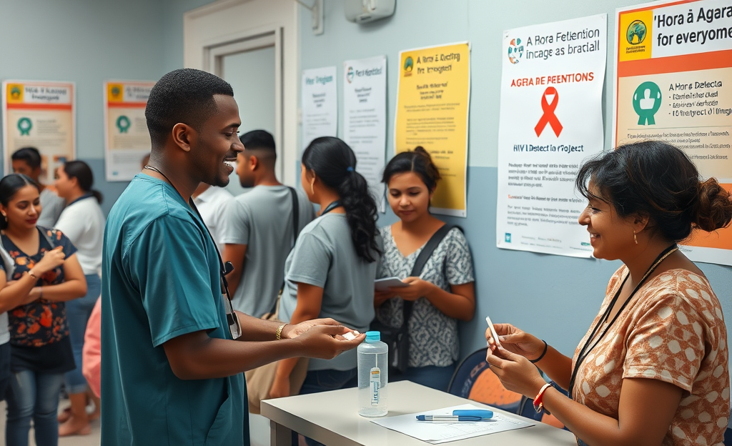 Imagem representativa sobre testes gratuitos de HIV e Aids no Brasil.