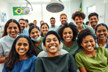 Imagem ilustrativa de próteses dentárias, simbolizando o acesso gratuito no Brasil.