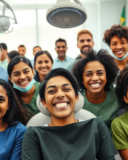 Imagem ilustrativa de próteses dentárias, simbolizando o acesso gratuito no Brasil.