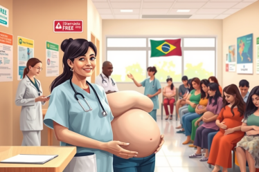 Imagem representativa da assistência a gestantes gratuita, destacando os serviços de saúde disponíveis no Brasil.