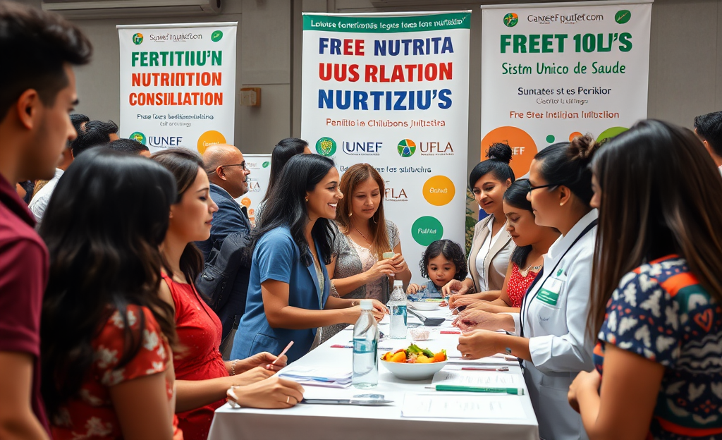 Imagem representando atendimentos de nutrição gratuitos que ajudam a comunidade.