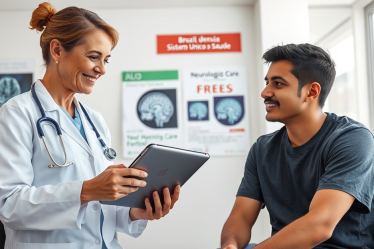 Atendimento de neurologia gratuito disponível no Brasil para pacientes encaminhados pelo Sistema Único de Saúde.