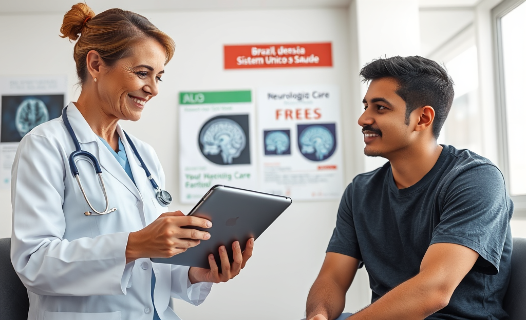 Atendimento de neurologia gratuito disponível no Brasil para pacientes encaminhados pelo Sistema Único de Saúde.