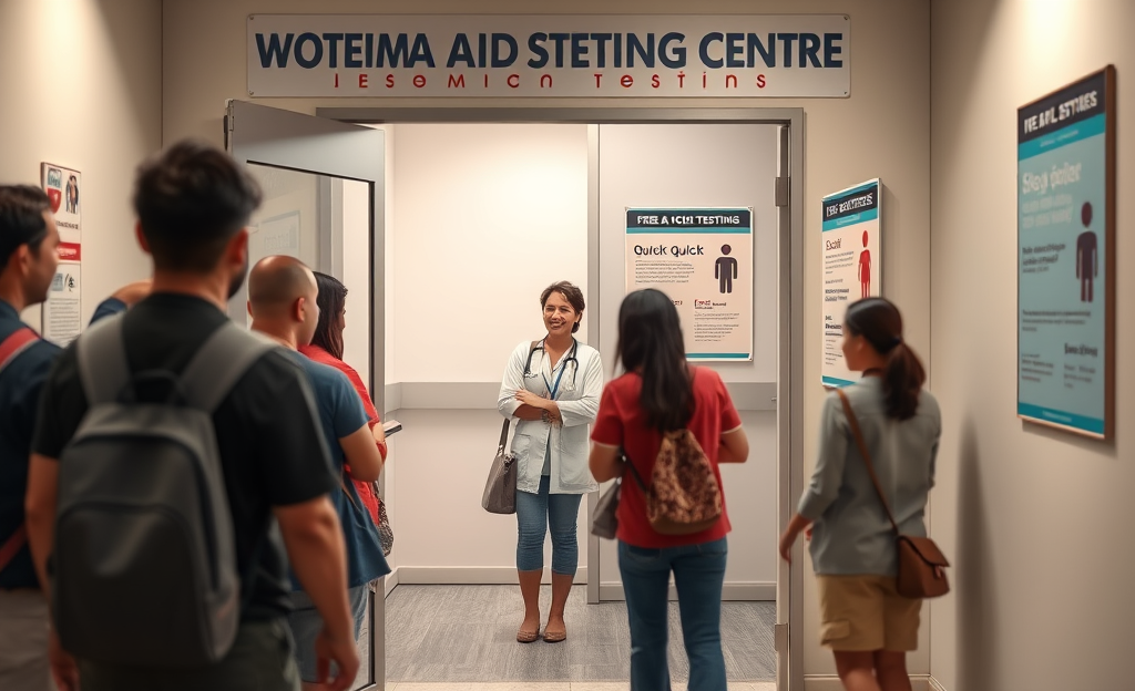 Imagem representativa de testes gratuitos para detecção de HIV e AIDS pelo SUS, destacando a importância do atendimento sigiloso.